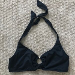 Black halter bikini top by Juicy Couture size L